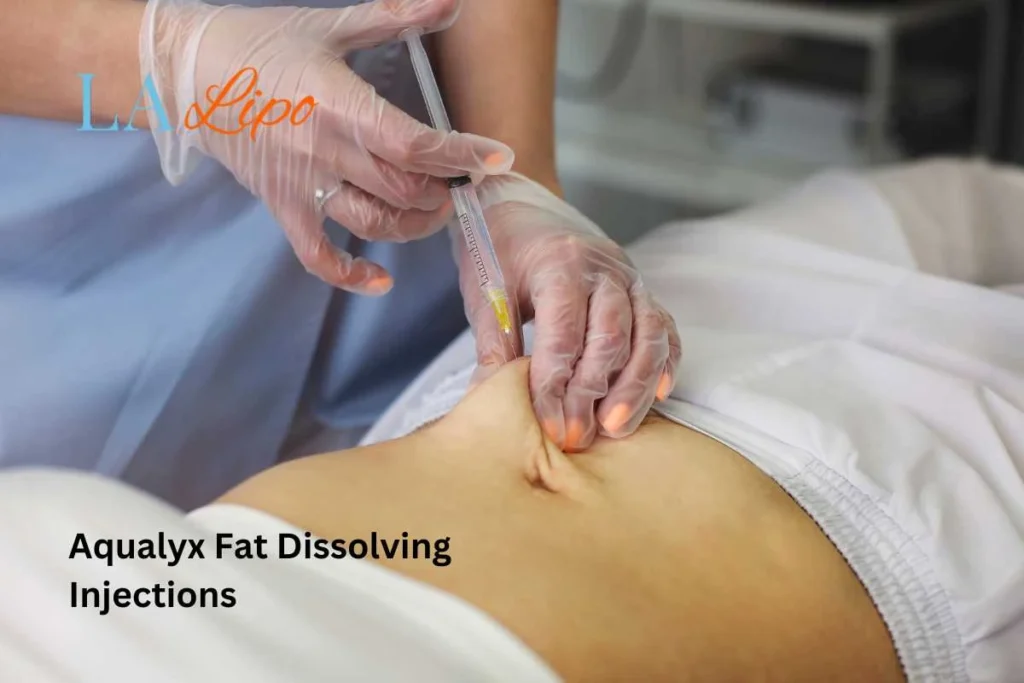 woman having fat dissolving injections Apsley in the stomach