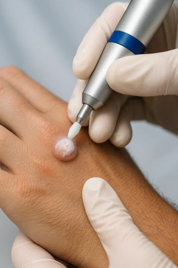 example of wart removal Apsley using cryopen