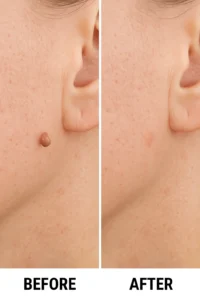 Skin tags removal Apsley before and after