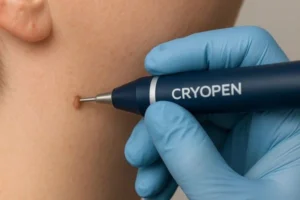 Person receiving skin tag removal Apsley