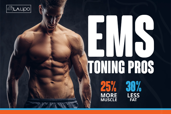 Image of man with sculpted stomach showing the fat loss and muscle gain of LA-EMS Body Sculpting Treatment Apsley