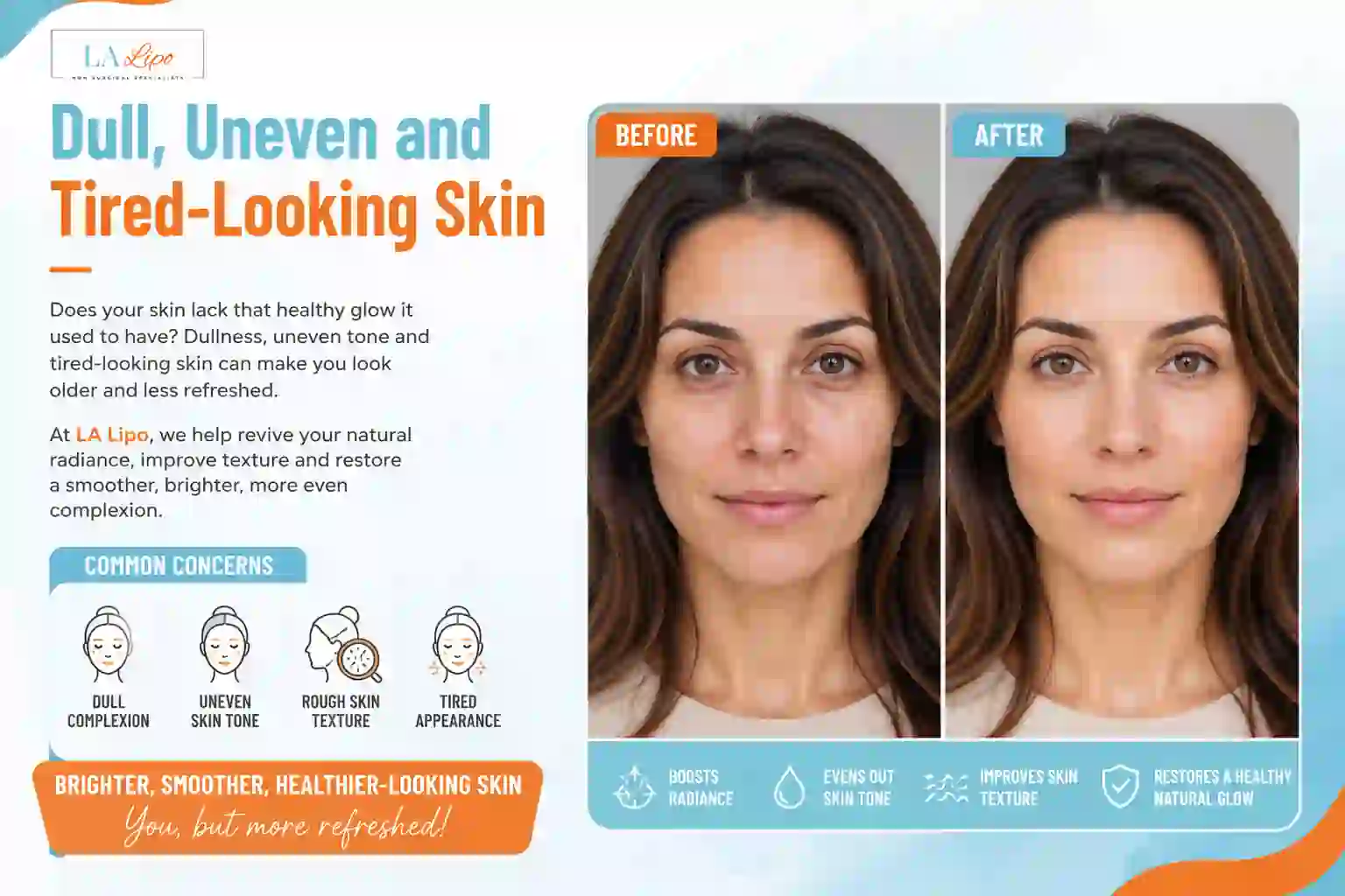 Sign #5: Dull, Uneven and Tired-Looking Skin Apsley
